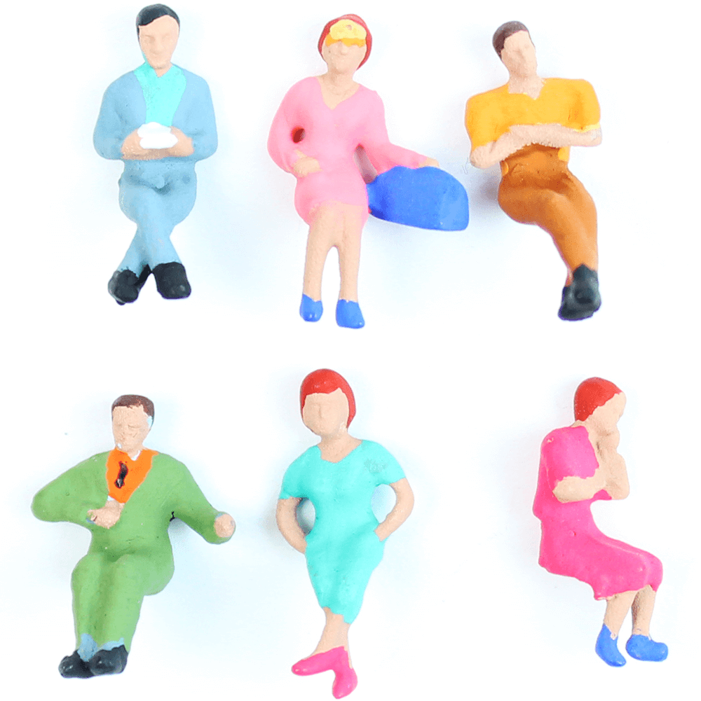 Figuras Para Maquetes 1/100 1609 Minitec 06 Peças